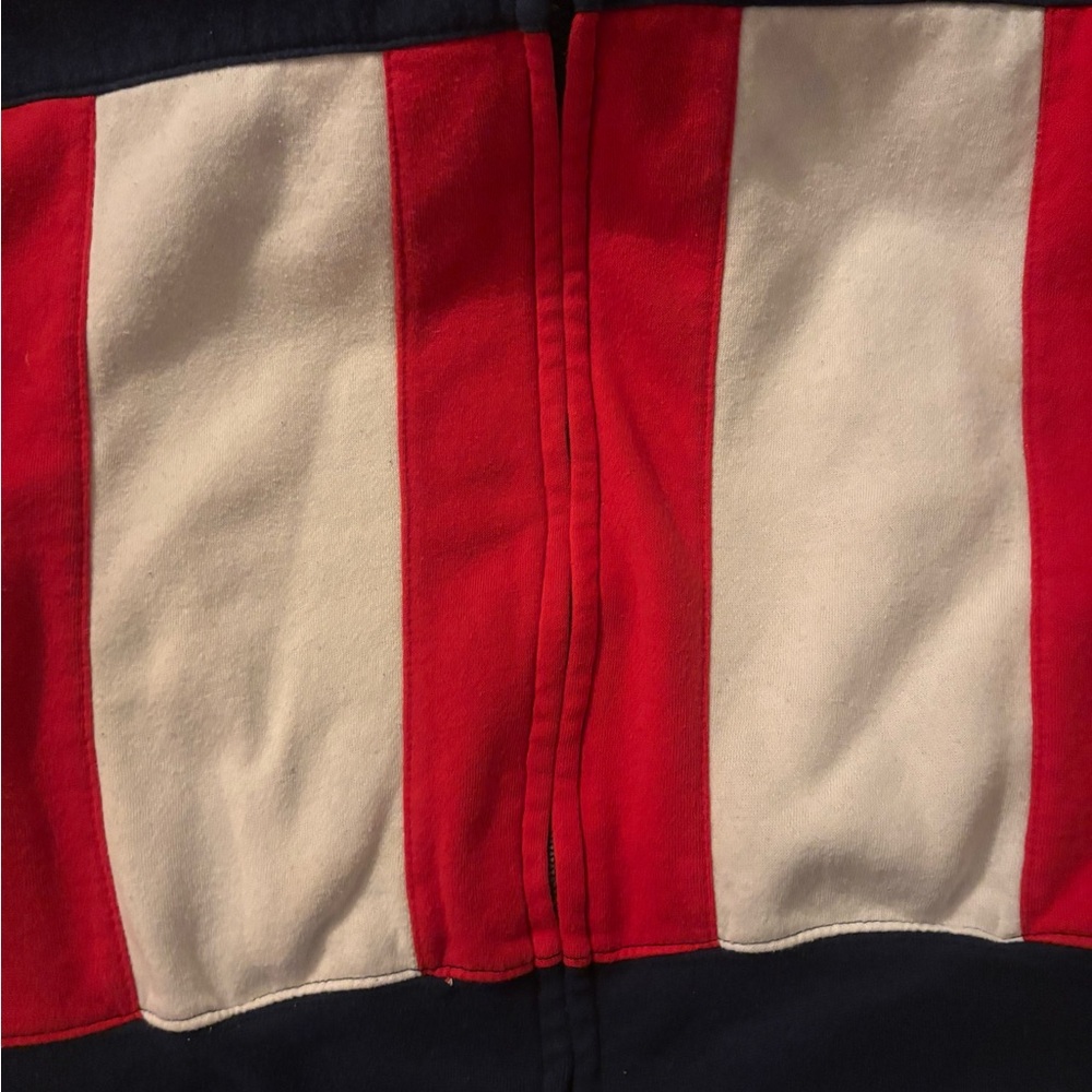 Marvel • Red, White & Blue •  Zip-Up • Unisex • Captain America • Fun • Hoodie • - Picture 9 of 16